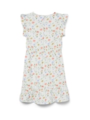 VERO MODA White Floral Frill Short Dress - Image 4 of 4