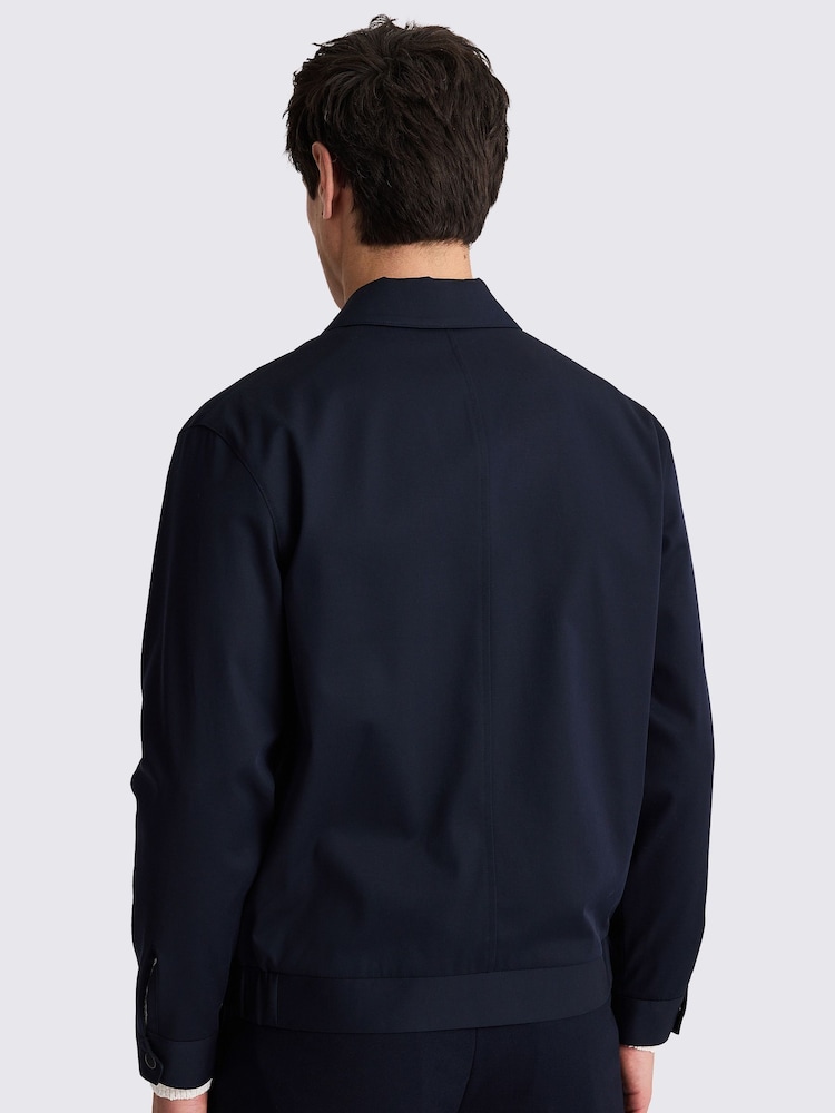MOSS Blue Harrington Jacket - Image 2 of 5 MOSS Blue Harrington Jacket - Image 2 of 5