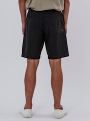 Religion Black Elasticated Chino Shorts - Image 6 of 6