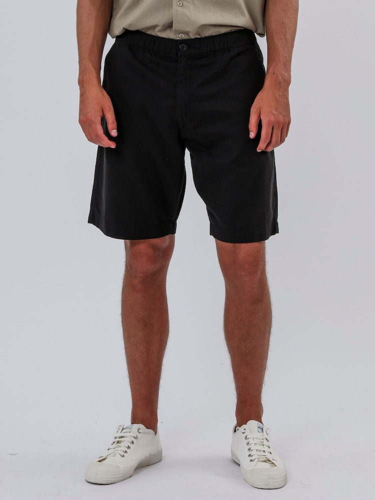 Preto - Shorts Chino Elástico Religion - Imagem 6 de 6
