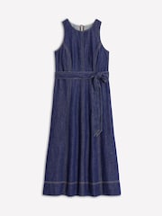 Boden Blue Sleeveless Denim Dress - Image 5 of 5