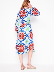 Boden Blue Jenna 100% Linen Shirt Dress - Image 4 of 6