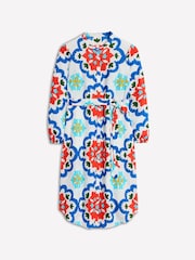 Boden Blue Jenna 100% Linen Shirt Dress - Image 6 of 6