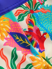 Boden Cream Patterned Swim Shorts - Image 3 of 3