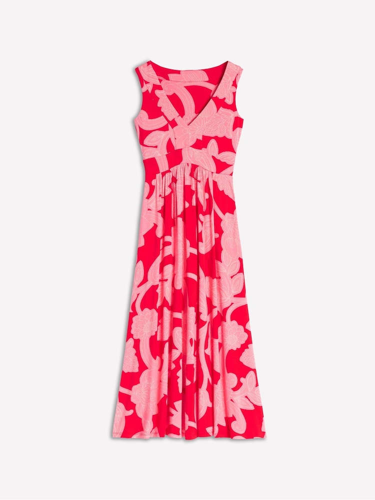 Boden Pink Bolt Olympia Jersey Maxi Dress - Image 5 of 5