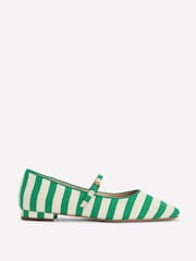 Boden Green Penelope Mary Jane Flats - Image 2 of 5