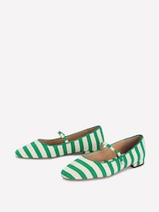 Boden Green Penelope Mary Jane Flats - Image 3 of 5