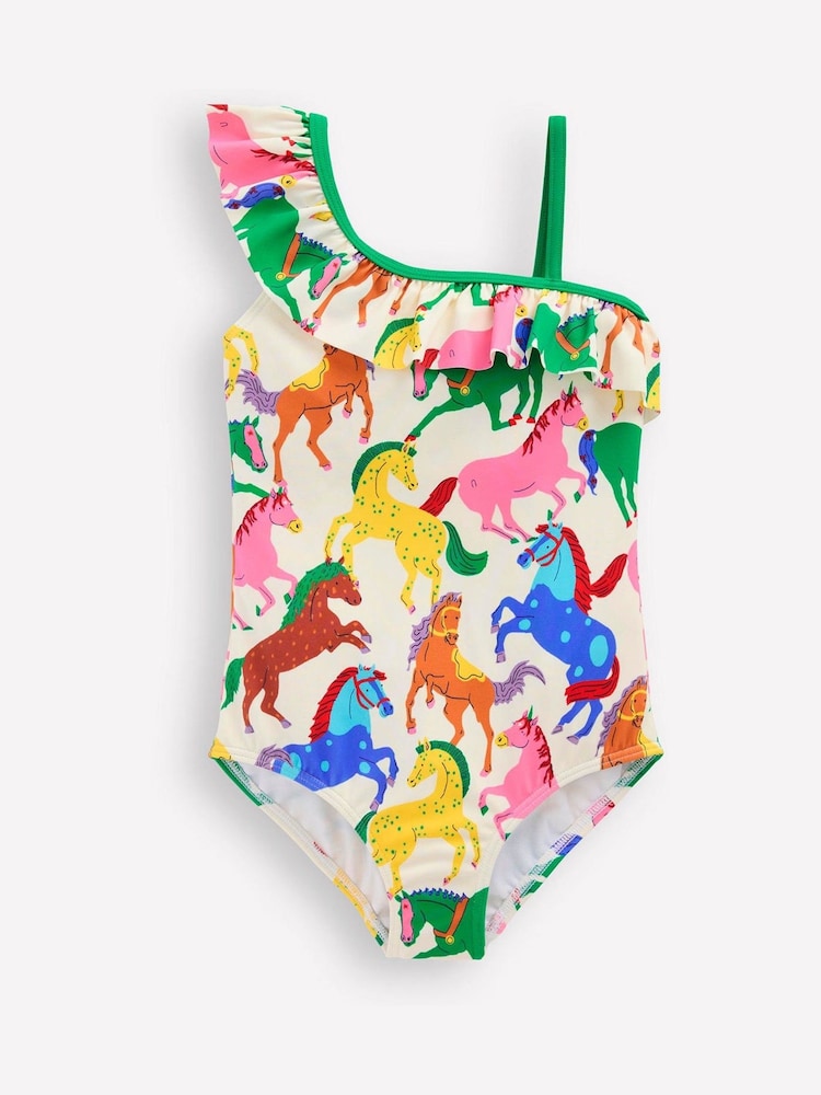 Boden Red Lila One Shoulder Swimsuit - Image 1 of 3