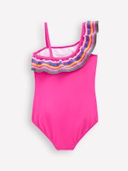 Boden Pink Lila One Shoulder Swimsuit - Image 3 of 4