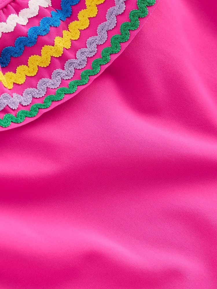 Boden Pink Lila One Shoulder Swimsuit - Image 4 of 4