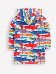 Boden Cream Towelling Zip-Up Throw-On Robe - Image 2 of 3