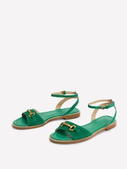 Boden Green Iris Snaffle Flat Sandals - Image 3 of 5