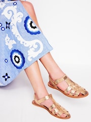 Boden Gold Fisherman Flat Sandals - Image 3 of 5