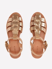 Boden Gold Fisherman Flat Sandals - Image 4 of 5