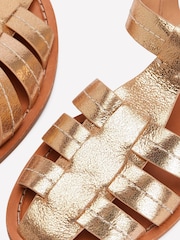 Boden Gold Fisherman Flat Sandals - Image 5 of 5