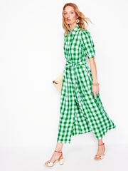 Boden Green Alexa 100% Linen Maxi Shirt Dress - Image 1 of 6