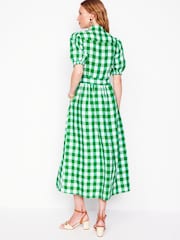 Boden Green Alexa 100% Linen Maxi Shirt Dress - Image 3 of 6