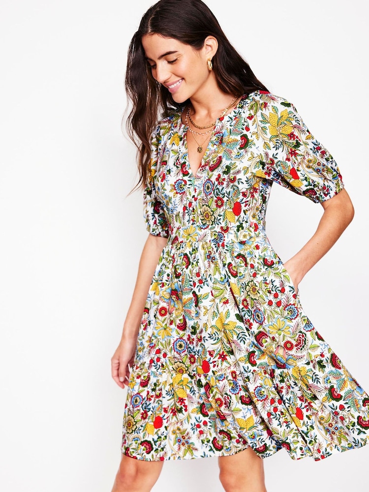Boden Multi Piper Short Jersey Dress - Image 1 of 4