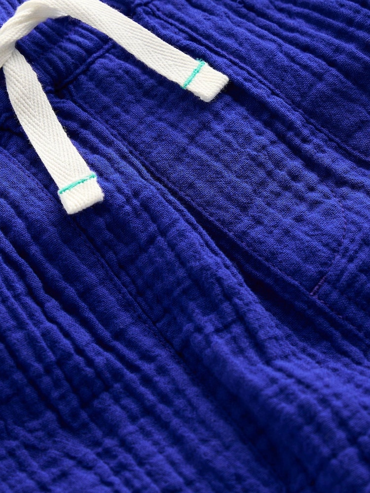 Boden Blue Double Cloth Shorts - Image 3 of 3