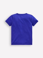 Boden Blue Circus Lift-The-Flap 100% Cotton T-Shirt - Image 3 of 4