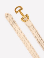 Boden Cream Woven Snaffle Belt - Image 2 of 3