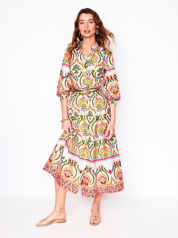 Boden Multi Clara 100% Cotton Shirt Dress - Image 2 of 7