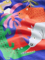 Boden Blue 100% Cotton Front & Back Graphic T-Shirt - Image 3 of 3