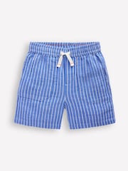 Boden Blue Chrome Double Cloth Shorts - Image 1 of 3