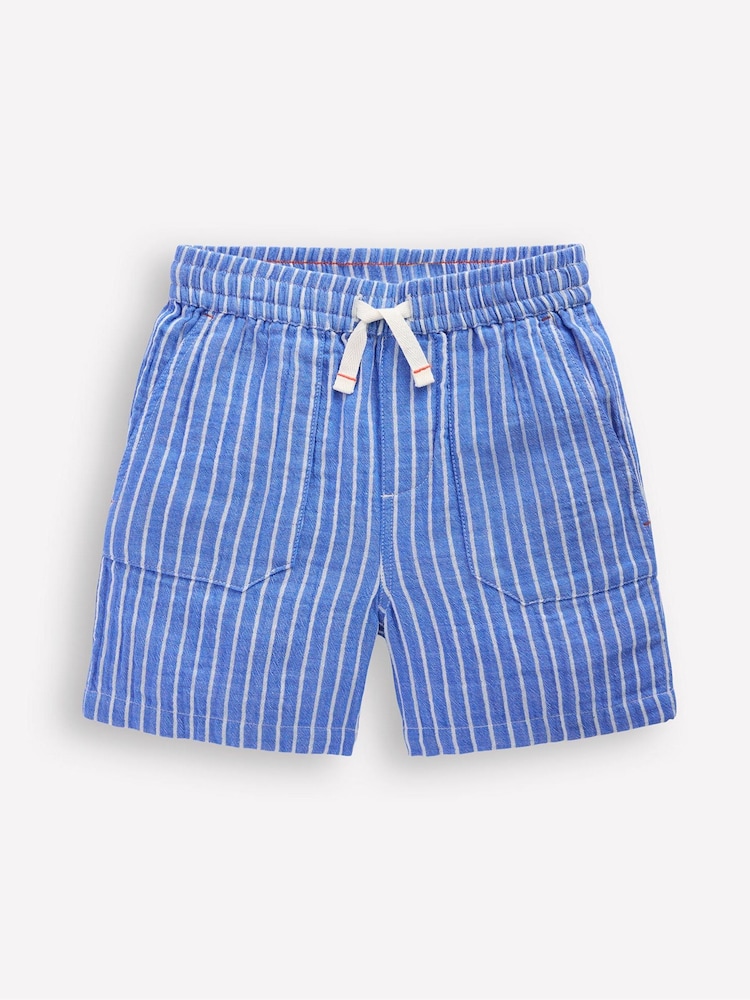 Boden Blue Chrome Double Cloth Shorts - Image 1 of 3 Boden Blue Chrome Double Cloth Shorts - Image 1 of 3