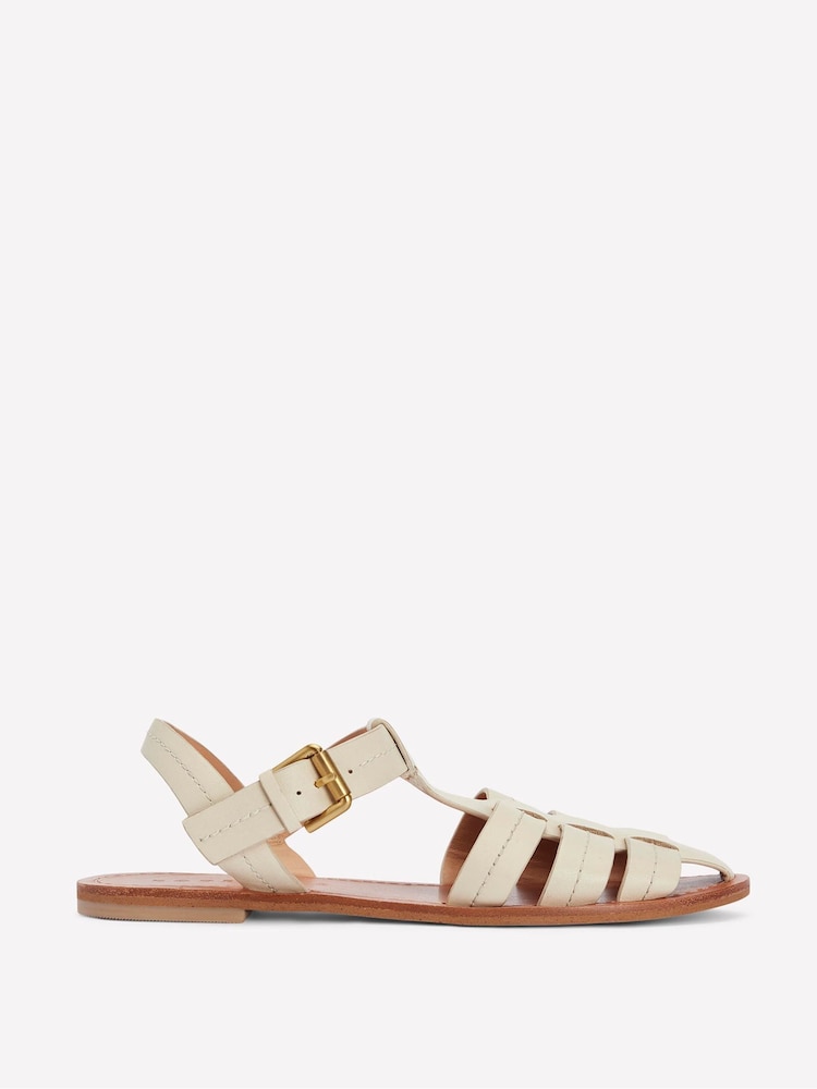 Boden Cream Fisherman Flat Sandals - Image 2 of 5
