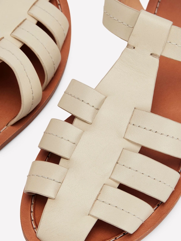 Boden Cream Fisherman Flat Sandals - Image 5 of 5