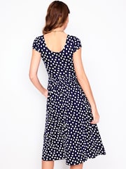 Boden Blue Dark Samantha Scoop Jersey Dress - Image 3 of 4