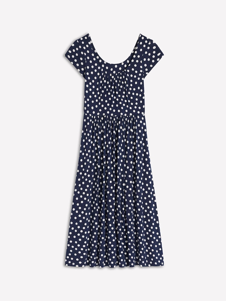 Boden Blue Dark Samantha Scoop Jersey Dress - Image 4 of 4