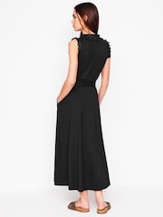 Boden Black Aria Broderie Trim Midi Dress - Image 3 of 4
