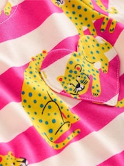 Boden Pink 100% Cotton Heart Pocket Fun Jersey Dress - Image 3 of 3