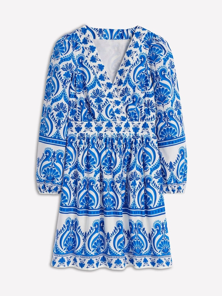 Boden Blue Mya 100% Cotton Short Dress - Image 7 of 7