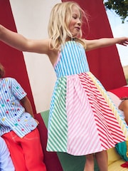 Listra de arco-íris - Vestido Boden Harlow com detalhe nas costas 100% algodão - Imagem 1 de 4