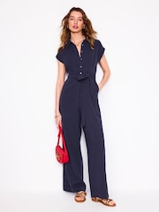 Boden Colette Double Cloth 100% Cotton Jumpsuit - Imagen 1 de 5