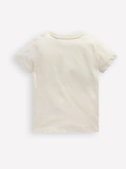 Boden Cream 100% Cotton Riso Graphic T-Shirt - Image 2 of 3