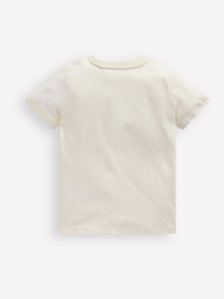 Boden Cream 100% Cotton Riso Graphic T-Shirt - Image 2 of 3