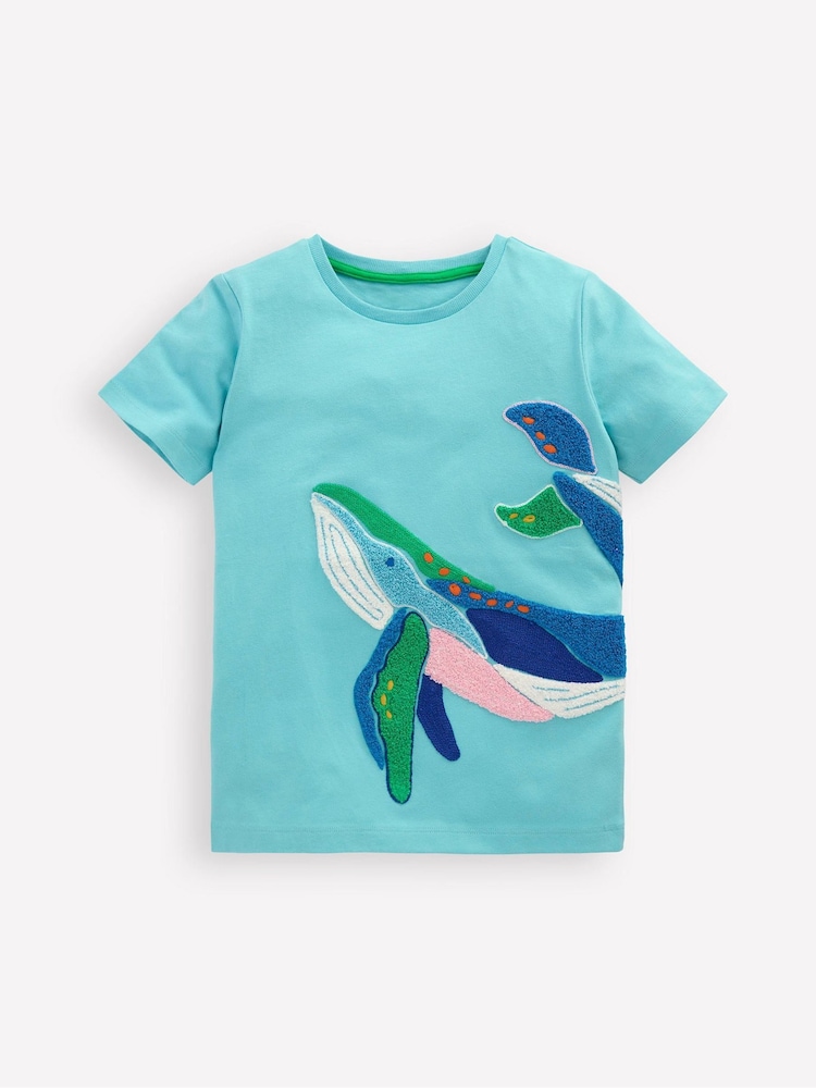 Boden Blue Whale Chain Stitch T-Shirt - Image 1 of 3