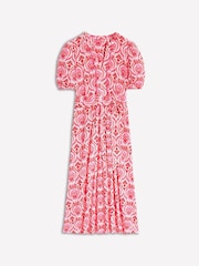 Boden Red Marun Sofia Trim Jersey Midi Dress - Image 3 of 5