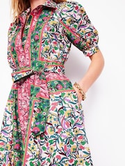 Boden Green Alexa 100% Cotton Maxi Shirt Dress - Image 3 of 7
