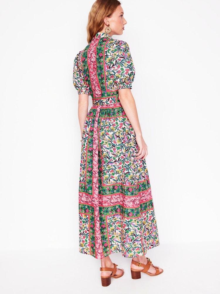 Boden Green Alexa 100% Cotton Maxi Shirt Dress - Image 4 of 7