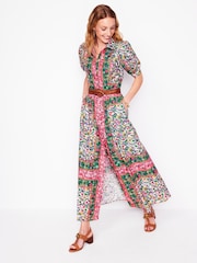 Boden Green Alexa 100% Cotton Maxi Shirt Dress - Image 5 of 7
