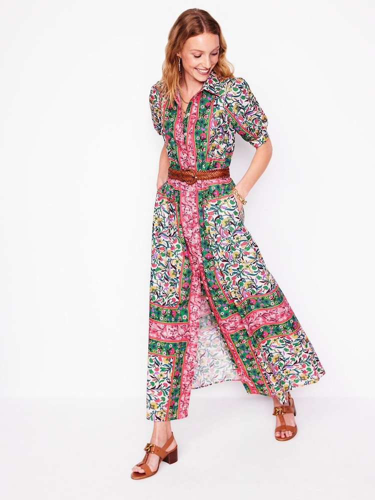 Boden Green Alexa 100% Cotton Maxi Shirt Dress - Image 5 of 7