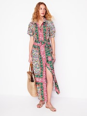 Boden Green Alexa 100% Cotton Maxi Shirt Dress - Image 6 of 7