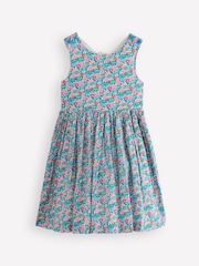 Boden Green Shell Zadie Appliqué 100% Cotton Back Dress - Image 2 of 4