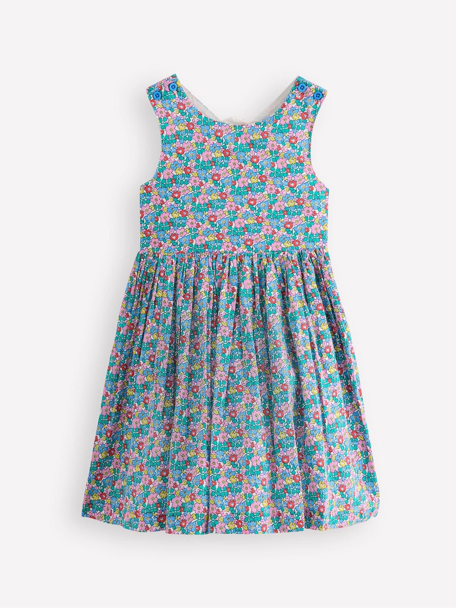 Buy Boden Green Shell Zadie Appliqué 100% Cotton Back Dress from