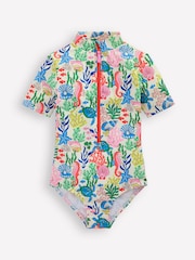 Boden Orange Short Sleeved Swimsuit - Image 1 of 3